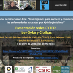 Asistimos al webinar "Presentación de las Redes CYTED: IberXyfas y Citribac, contra Xylella fastidiosa"